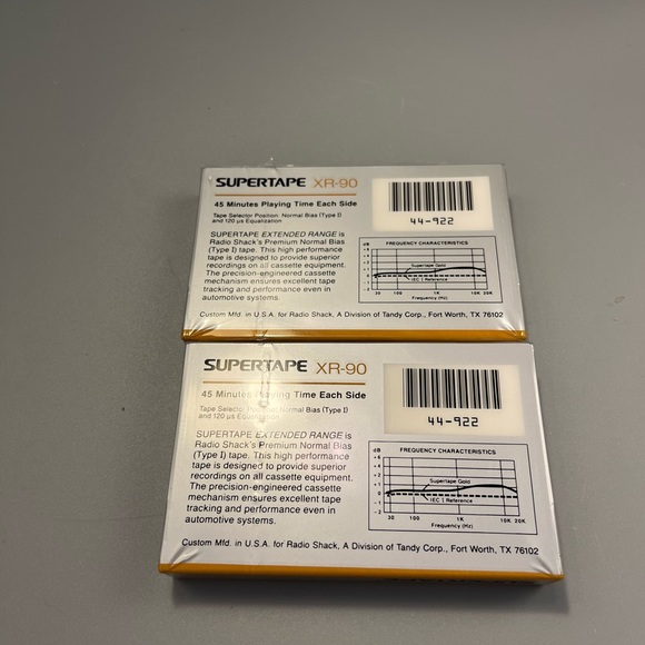 Two New Sealed Realistic XR-90 Supertape Cassette Tapes - Picture 4 of 5